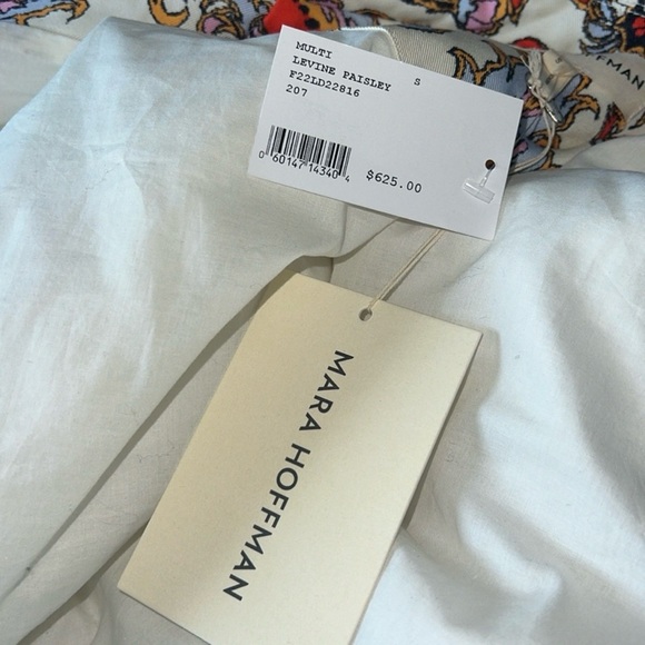 MARA HOFFMAN LEVINE PAISLEY QUILTED COAT S - Picture 3 of 5